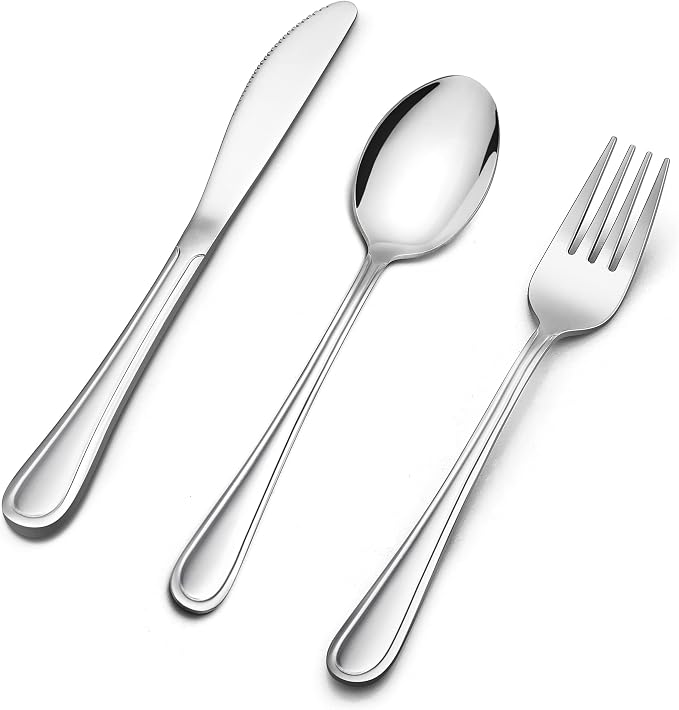 LIANYU 15-Piece Kids Silverware Set, Stainless Steel Toddler Utensils Set | by LIANYU