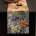 Green Table Runner 12 x 60 Inch, Waterproof Seasonal Print Floral Table Runners by ZIWUROAD