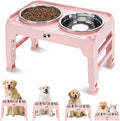COMESOON Elevated Dog Bowls, 4 Height Adjustable Raised Bowl Stand by COMESOON