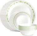 Corelle Vitrelle 18 Piece Glass Dinnerware Sets Service by Corelle