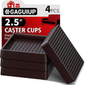 Non Slip Furniture Pads- 2.5"x2.5" Square Anti Skid Caster Cups Furniture by GAGUIUP