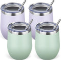 12oz/4 Pack Stainless Steel Wine Tumbler by GUDEMAO
