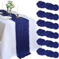 6 Pack 10Ft Royal Blue Cheesecloth Table Runner 23 x 120 Inch | Gauze Rustic by CKIKU