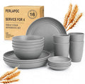Kids Wheat Straw Dinnerware Sets by Perlapoc