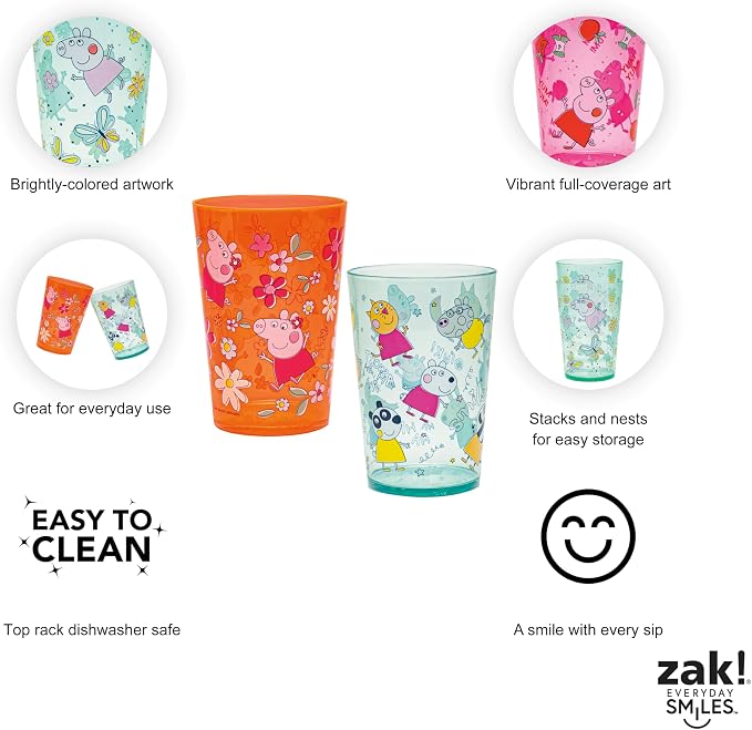 Zak Designs Peppa Pig Nesting Tumbler Set - Image 4