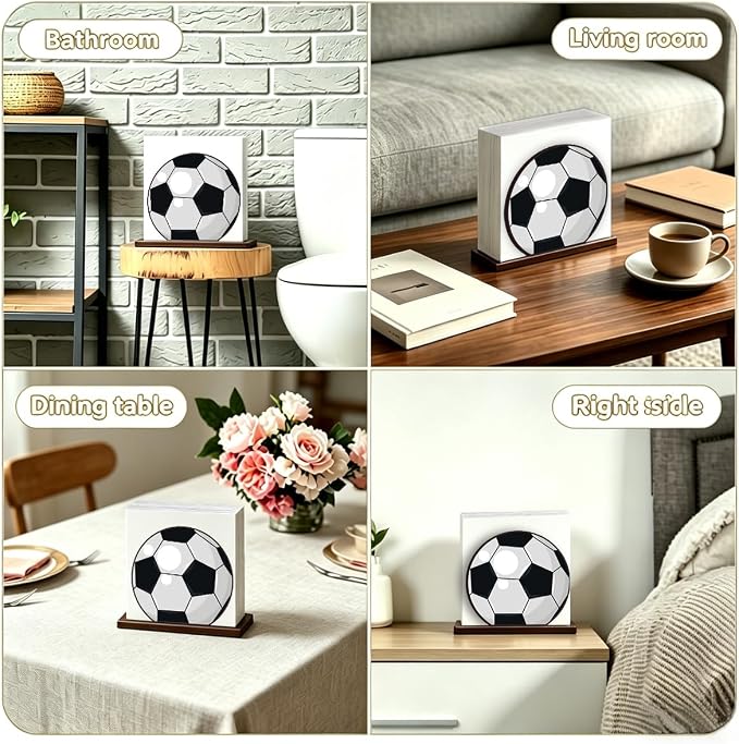 Soccer Design Napkin Holder for Table - Image 4