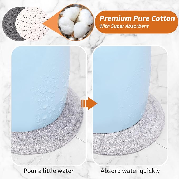 10 Pcs Round Cotton Coasters - Image 4