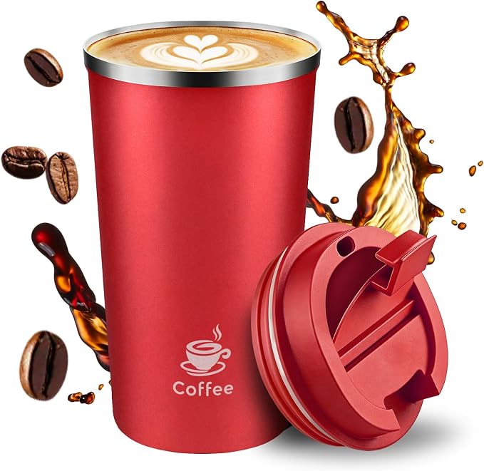 17oz Travel Coffee Mug, Leakproof Vacuum Coffee Cup Insulated Tumbler | 304 by Unknown