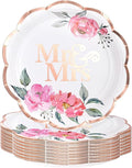 WRAPAHOLIC 25Pcs Wedding Paper Plates by WRAPAHOLIC