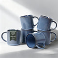 MONITO 16Oz Coffee Mugs Set of 6, Rustic Ceramic Coffee Cups Set by MONITO