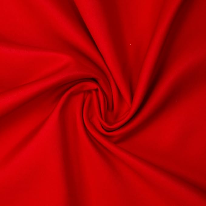 Gee Di Moda Round Tablecloth - 120 Inch Red Round Table Cloth for 60 to 96 Inch Round Tables - Heavy Duty Washable Fabric - for Buffet Table, Holiday Party, Dinner, Wedding & Baby Shower