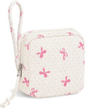 Corduroy Period Pouch Women Cute Sanitary Pad Pouch by CetyVoyie