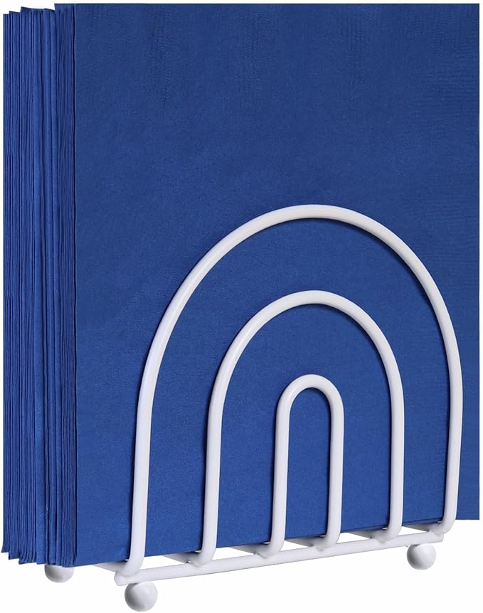 Blue Donuts White Arc Collection Napkin Holder – Napkin Holders by Blue+Donuts