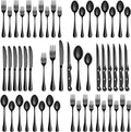 36 Pcs Black Silverware Set by MUTNITT