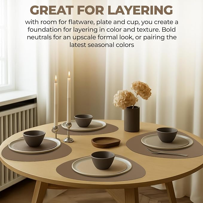 Faux Leather Placemats and Coasters - Image 6