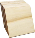 20 Pcs Unfinished Wood Pieces, Wood Square Tiles 5 x 5 Inch | Blank Natural by MYYZMY