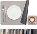 Vinyl Placemats Set of 6, Dual Sided Place Mats by Banchif