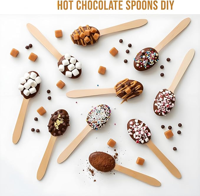 1000 Pack 6" Wooden Spoons Disposable Bulk – Heavy-Duty Compostable Birch Cutlery for Catering, Restaurants, Food Trucks, Events – Smooth & Splinter-Free Dessert Spoons