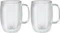 ZWILLING Sorrento Plus 2-pc Double-Wall Glass Latte Mug Set by Zwilling