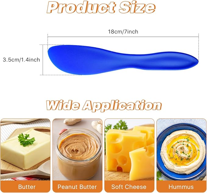 20 Pcs Plastic Butter Spreader, 7 Inch Multi Purpose Knife Spreader Tools - Image 2
