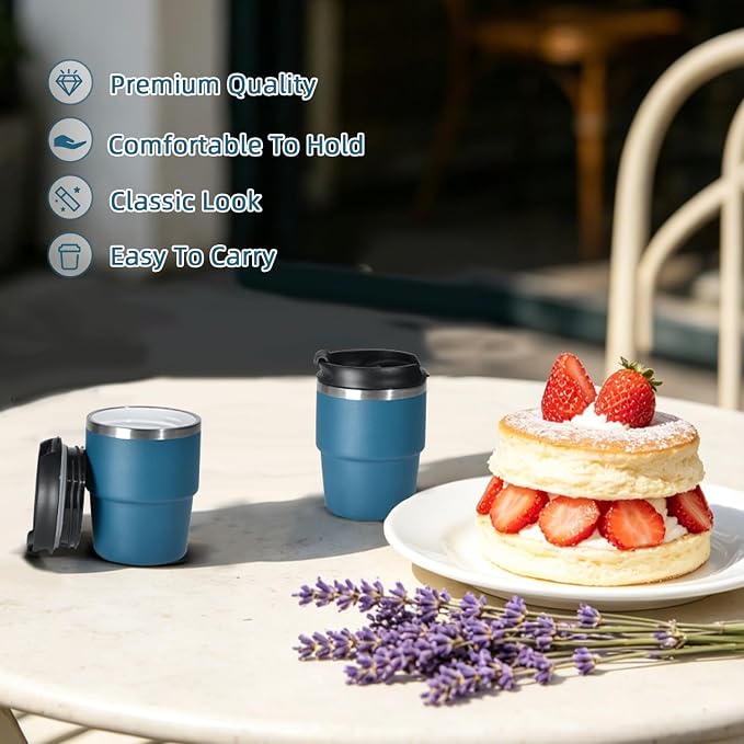 CHLJAR Espresso Cups, 6oz Insulated Espresso Cup Set of 8, Espresso Shot Cups - Image 5
