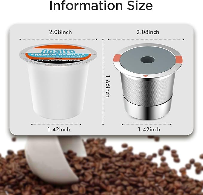 Reusable k Cup Coffee Filters, Universal stainless steel Refillable k Cups - Image 7