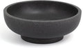 Large Decorative Resin Bowl, Modern Handicraft Bowls for Home Decor, Decorative Fruit Bowl for Kitchen Counter, Stylish Key Bowl for Entry Table, Artificial Stone Black