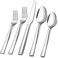 20-Piece Silverware Set, E-far Stainless Steel Flatware Set Service by E-far