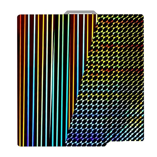 Smooth H1H Build Plate for Bambu Lab A1/X1C/X1/X1E/P1S/P1P, Flexible Light Beam+Phantom H1H Spring Steel Plate 257x257mm for Bambu Labs Bed Plate