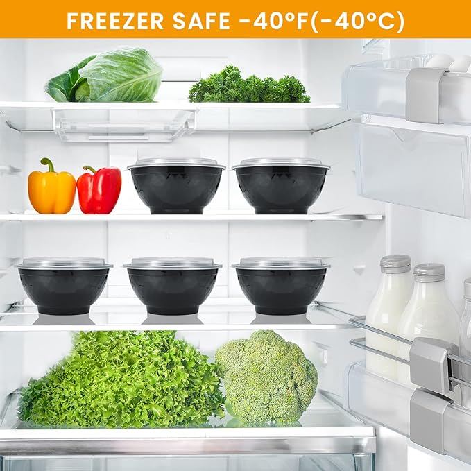 Kitch’nMore 36oz Extra-Thick Meal Prep Bowls - Image 7