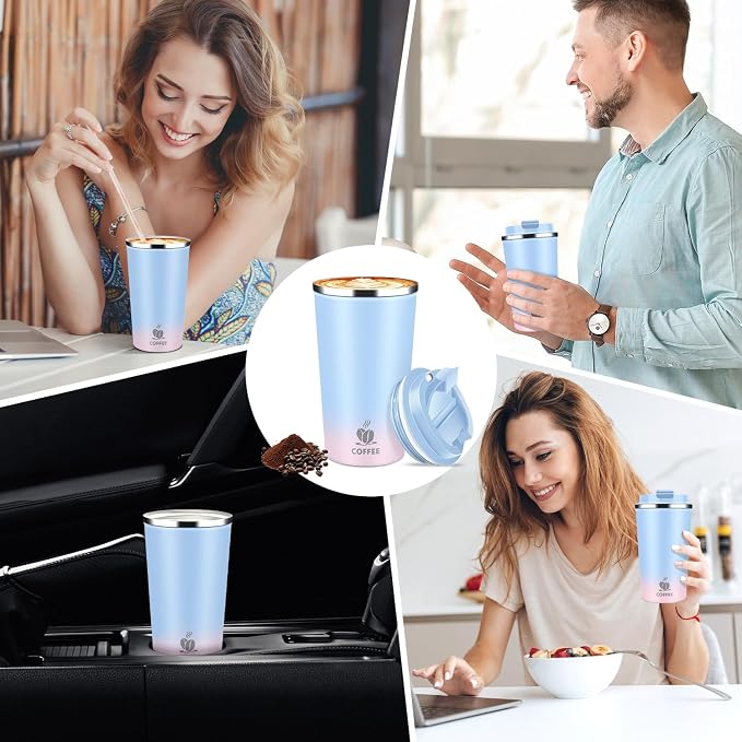 17oz Insulated Travel Coffee Mug - Image 7