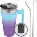 Konokyo 20 oz Tumbler with Handle and Straw, Insulated Travel Mug | Ocean by Konokyo