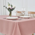 maxmill Rectangle Tablecloth Weaved Pattern Waterproof Spillproof Wrinkle Free Table Cloth, Kitchen Dining Tabletop Decoration, Fabric Table Cover for Holiday Parties, 52 x 70 Inch, Pale Blush