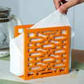 Handmade Vintage Star Napkin Holder - Mid-Century Modern Atomic Elliptical Geometric Kitchen Decor - Farmhouse Wood Upright Table Napkin Stand - Unique 1960s 50s Retro Gift