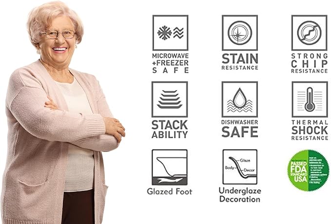 30-Piece Porcelain Dinnerware Set - Image 5
