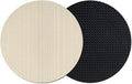 Cream Thin Lines Coasters Set of 2, Absorbent Coasters by Unknown