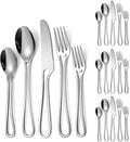 Silvery Flatware Set 4 Hollow Out Cutlery Stainless Steel Silverware 20 Pieces by A%C2%B7HOUSEWARE