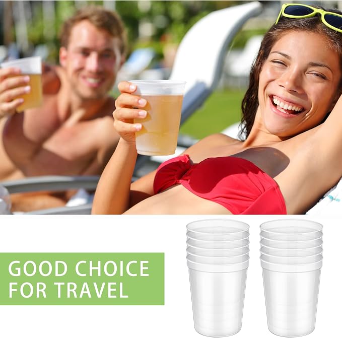 Yungyan 36 Pack 16 oz Stadium Cups Reusable Plastic Cups Blank Drink Stadium - Image 3