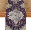 Artoid Mode Boho Bohemia Style Purple Table Runner, Country Rustic Farmhouse by ArtoidMode