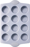 BRONYPRO 12-Cup Non Toxic Nonstick Ceramic Muffin Pan & Cupcake Tin, PFOA & by Bronypro
