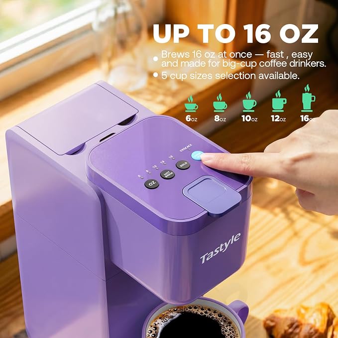 Tastyle Single Serve Coffee Maker Hot and Iced - Image 3