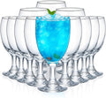 Patelai Set of 12 Water Goblet, 16 oz Clear Drinking Glasses Bulk Dishwasher by Patelai