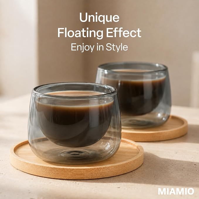 MIAMIO - Coffee Glasses/Double-Walled Glasses Set - Lagoa | Double-walled - Image 2