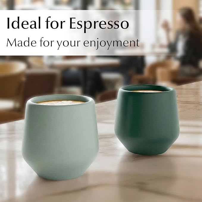 MIAMIO - Espresso Cups Set of 4 / Mug, Ceramic - Luxe | Ceramic espresso cups - Image 7