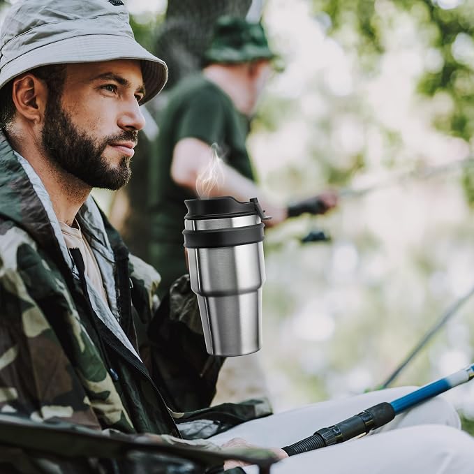 20 oz Insulated Travel Coffee Mug Tumbler - Image 8