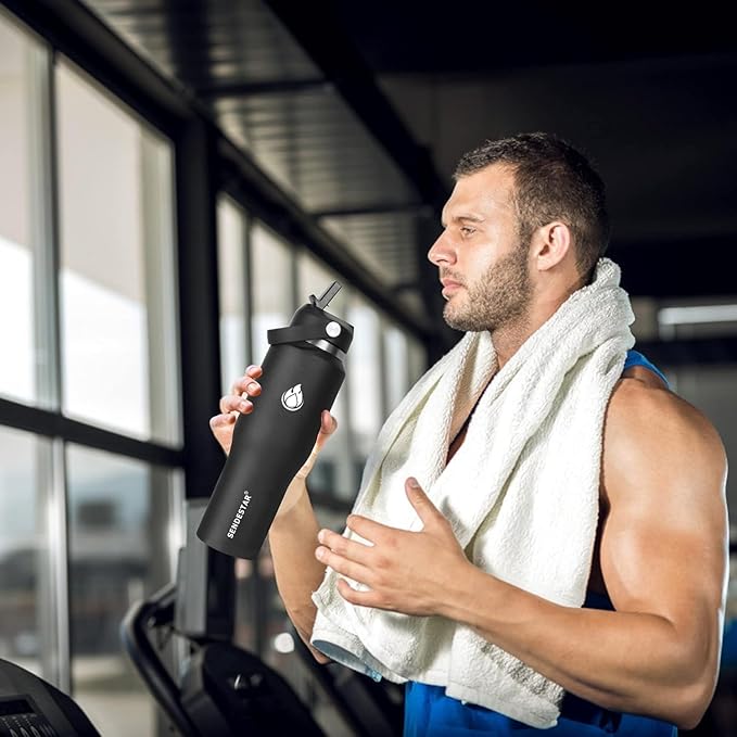 SENDESTAR 32oz Water Bottle Wide Mouth Stainless Steel Vacuum Insulated Double - Image 7