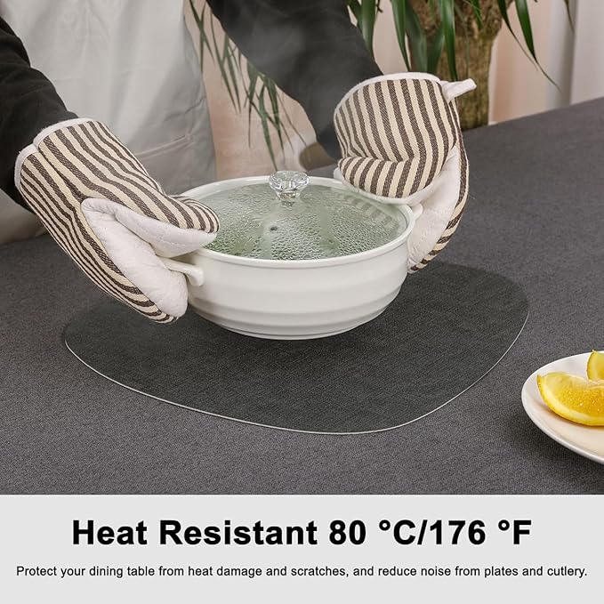 Placemats and Coasters, Washable Placemats Round Faux Leather Wipeable Place Mats Non Slip Heat Resistant Indoor Outdoor Table Mats (Set of 6, Light Gray Gray)