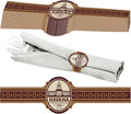 Cuban Wrapper Napkin Rings Tableware Wraps Bands Self Adhesive Paper Napkin by Gandeer
