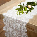 20 Pcs White Lace Table Runners 14 x 120 Inch by Fowecelt