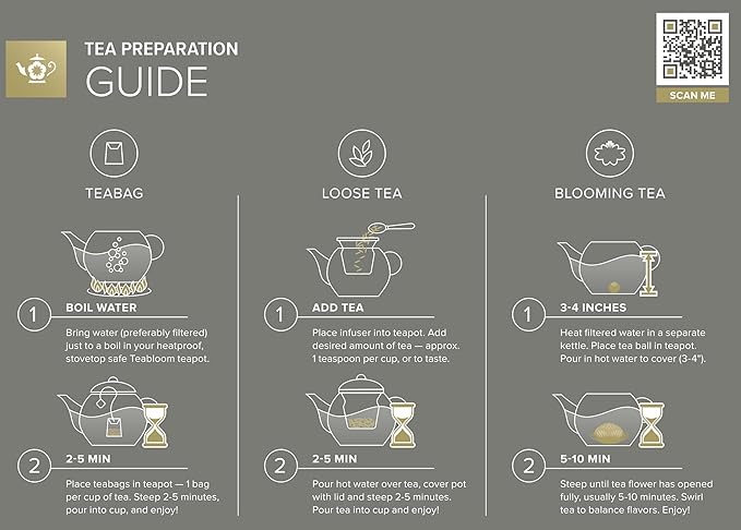 Teabloom Stovetop & Microwave Safe Glass Teapot - Image 5